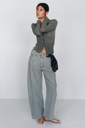 Pilcro Kayden High Rise Carpenter Barrel Leg Jeans
