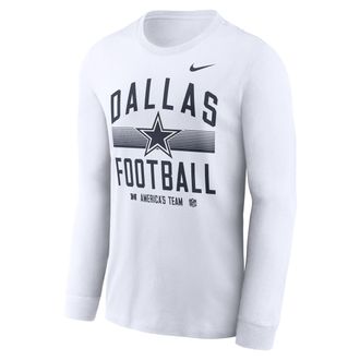 Nike Dallas Cowboys Essential Nike Mens Dri-FIT NFL Long-Sleeve T-Shirt in Grey | NKAC10A7RD-CWK