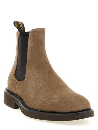 Doucal's Suede Chelsea Chelsea Boot - Taupe