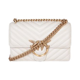 Pinko Pinko, Dames, Tassen, Wit, Maat: ONE Size Leer