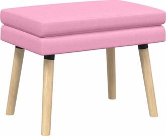vidaXL Banco De Doble Capa Rosa 60 X 40 X 46 Cm Tela Vidaxl