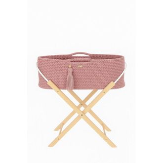 OEM Mois&eacute;s Boho Hecho A Mano Con Soporte - Rosa Pastel
