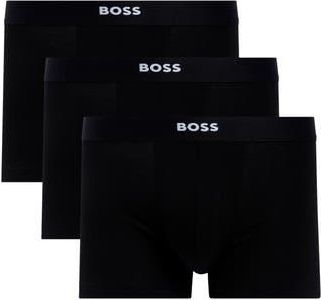 BOSS 3-Pack Cotton Blend Trunks in Black at Nordstrom Rack, Size Small