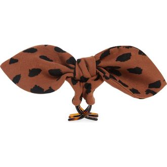 Madewell Bow Claw Hair Clip in Heather Sienna at Nordstrom