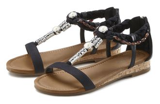 Lascana Sommerschuh Sandalette, Sommerschuh mit Schmuckelementen VEGAN