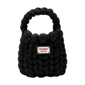 Charles Jeffrey Loverboy Chunky Knit Tote Bag - Dames - Handtassen - Zwart - ONE Size - Tassen