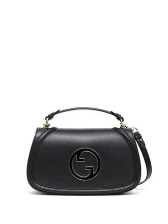 Gucci Shopper met logoplakkaat - Zwart