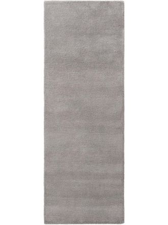benuta Alfombras de pasillo de lana gris 80x250