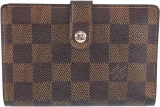 Louis Vuitton Pre-owned Wallets, female, Brown, Size: ONE SIZE Pre-owned Portemonnaie Viennois Damier Wallet