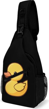 Generic Rubber Duck Mens Crossbody Chest Sling Bag for Travel Hiking Lightweight Shoulder Bags with Small Side