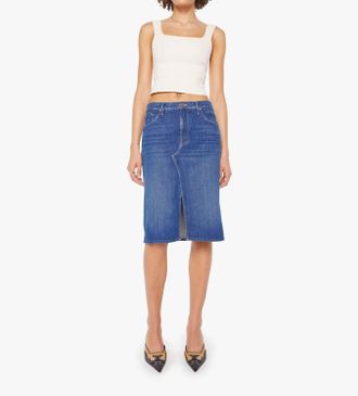 Mother The Ditcher Midi Skirt In Do Not Disturb