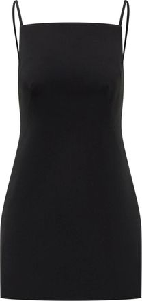 Givenchy Sliced Mini Jurk in Cr&ecirc;pe Cady - Dames - Korte kleedjes - Zwart - M - Kleedjes