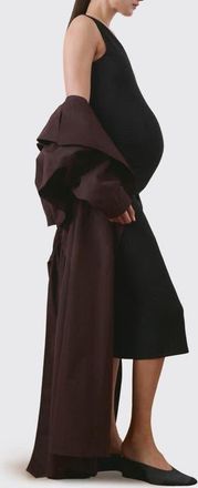 Mango V-Neck Sleeveless Maternity Dress in Black at Nordstrom, Size 8