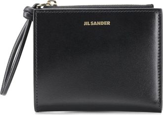 Jil Sander Compact Portemonnee - Dames - Mini tas - Zwart - ONE Size - Leer - Tassen