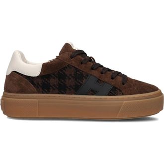 Hogan H705 Allacciato H - Heren - Sneakers - Bruin - 41 EU - Leer - Schoenen