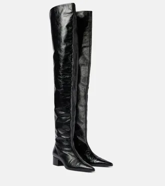 ロングブーツ THE ATTICO The Attico Boots Black (251WSH00879 LBT019AA100) THE ATTICO Morgan High Boot in Black | FWRD