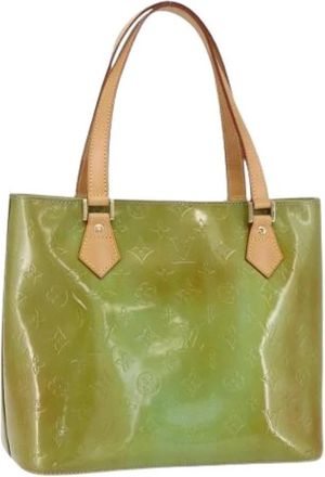 Louis Vuitton Pre-owned Vintage Tote Bag - Dames - Vintage Shopper - Groen - ONE Size - Leer - Vintage