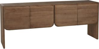 Macabane Aparador de 4 puertas de madera de mindi