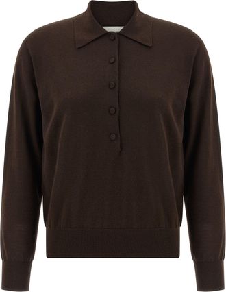 Dries Van Noten Tuno Polo Marrone-Donna