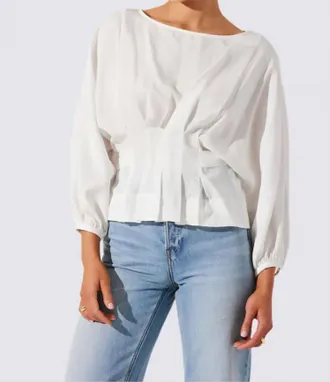 Astr Ciara Top In White