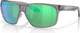 Costa Unisex Trades Polarized Sunglasses In Smoke Crystal / Green Mirror