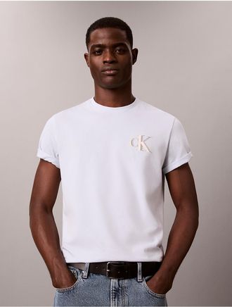 Calvin Klein Jeans Calvin Klein Mens Graphic Monogram Tee - Blue - 2XL