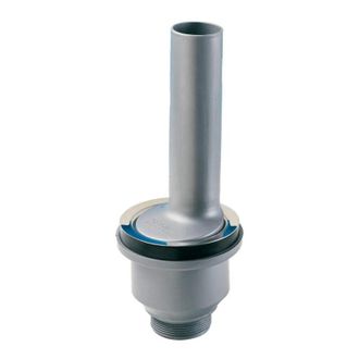 Lira Tap&oacute;n De Residuos 2p Con Tubo De Rebosadero En Pp Gris, Longitud 170mm