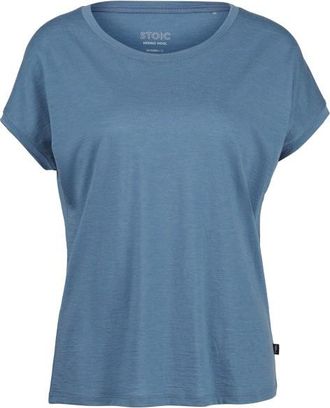 Stoic Merino155 LaholmSt. Loose Shirt Merinoshirt f&uuml;r Damen | blau