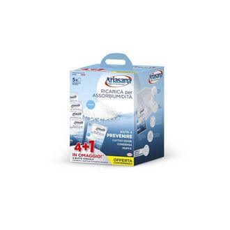 OEM 6 X Ariasana Ricarica In Sali Neutri 5 Buste Da 450 G