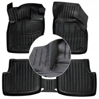 OEM Tappetini E Tergicristalli In Gomma Per Vw Passat B8 2014-2023 Con Canali Ud
