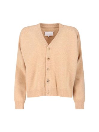 Maison Margiela Four Stitches Wool Cardigan - Beige
