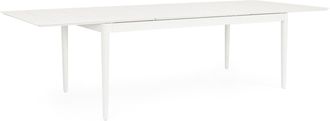 BIZZOTTO Ausziehbarer Premium Gartentisch Nebula 200-300 x 100 cm - Weiss