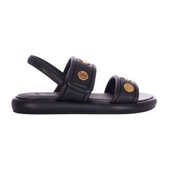 Pinko Flat Sandals, female, Black, Size: 10 US Fiona 01 Flat Sandals