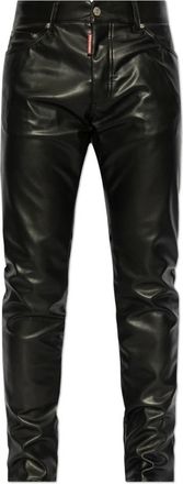 Dsquared2 Pantaloni in Similpelle - - Trousers - Uomo - Nero - M