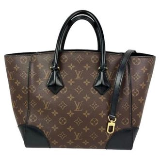 Louis Vuitton Vintage, unisex, Bruin, ONE Size, Pre-owned Phenix Monogram Leder Tote Bag