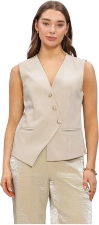 Nukus Nukus, Dames, Jassen, Beige, Maat: S Viscose