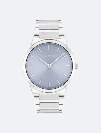 Calvin Klein Mens Minimalist Integrated Link Bracelet 32mm Watch - Metallic - OS