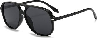 Generic Fashion Mens And Womens Street Photography Vacation Sunglasses Outdoor Commuting Sports Photo Party(Black)