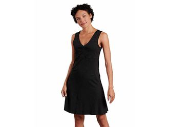 Toad&Co Rosemarie Sleeveless Dress Womens Dress Black : MD, Tencel/Spandex/Lyocell