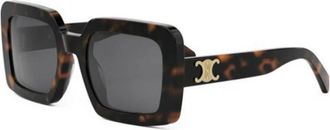 Celine Authentieke Triomphe Bril- Premium Kwaliteit! - unisex - Zonnebrillen - Bruin - 56 MM - Accessoires