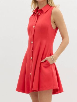 Entro Alert Dress In Red