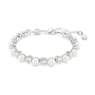 Swarovski Zilveren Kristal Matrix Armband - Dames - Armbanden - Grijs - ONE Size - Accessoires