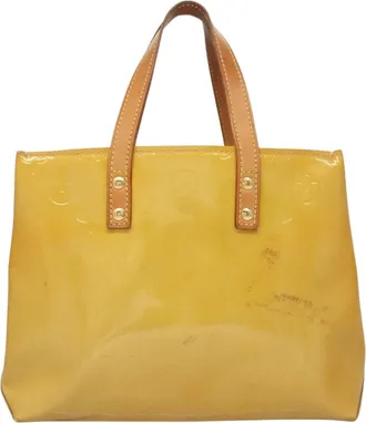 Louis Vuitton Reade Beige Patent Leather Handbag (Pre-Owned)