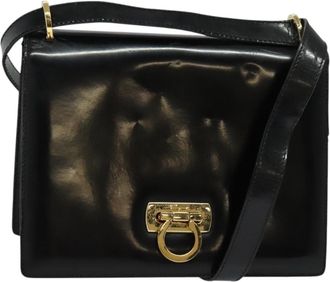 Ferragamo Gancini Shoulder Bag Leather Leather Shoulder Bag Bag (Pre-Owned)