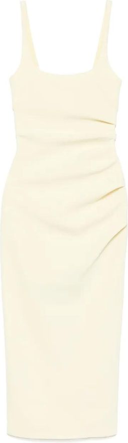midi Karina tuck dress - Yellow