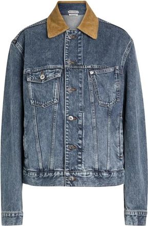 J.W.Anderson Corduroy Collar Denim Jacket - Dames - Spijkerjassen - Blauw - XS - Denim - Jassen
