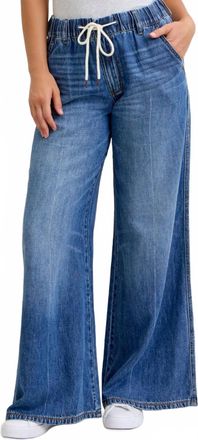 Judy Blue Palazzo Featherweight Jeans In Blue