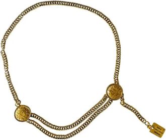 Chanel Pre-owned Metal belts - Dames - Vintage Accessoires - Geel - ONE Size - Vintage