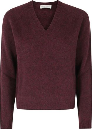 Roberto Collina Jersey Cuello V ML - Knitwear - Mujer - Rojo - M