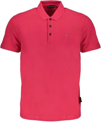 Napapijri Geborduurd Logo Polo Shirt - Heren - Polos - Roze - S - Tops